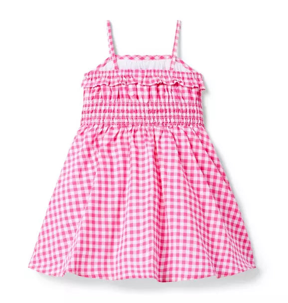 Gingham Smocked Dress