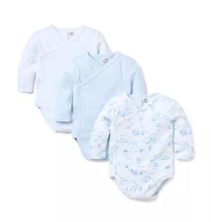 Baby Wrap Bodysuit 3-Pack