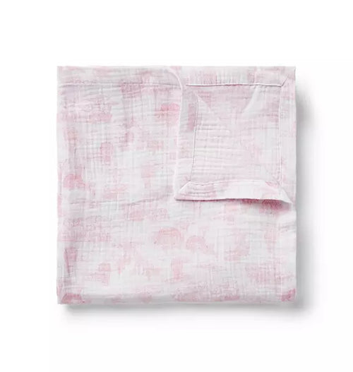 Baby Safari Toile Blanket