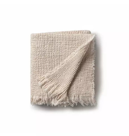 Waffle Muslin Cream Baby Blanket
