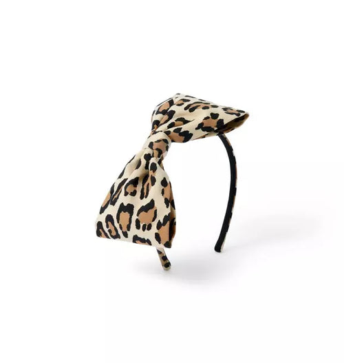 Leopard Bow Headband