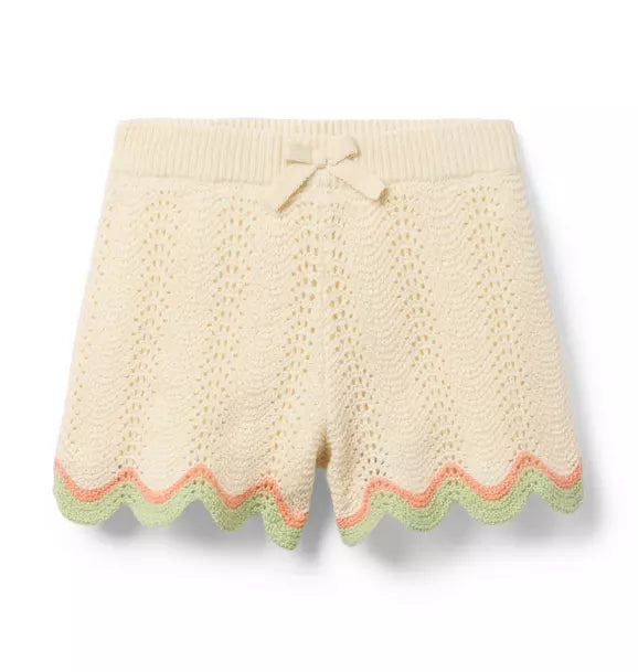 Crochet Scallop Hem Short