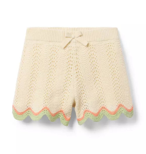 Crochet Scallop Hem Short