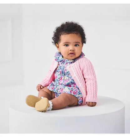 Baby Floral Ruffle Collar Matching Set