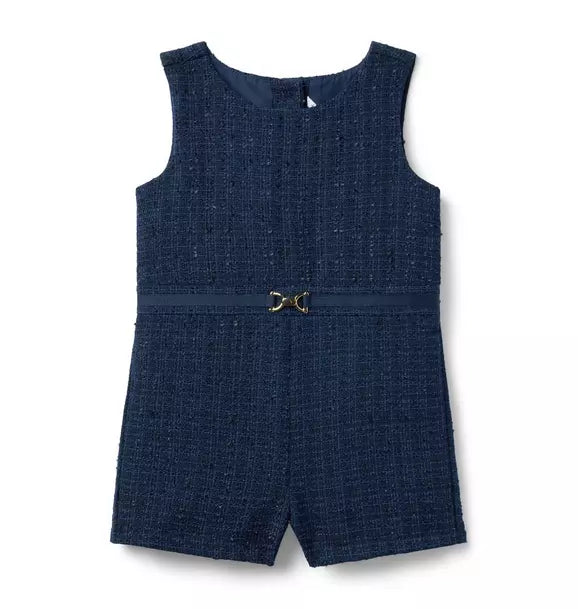 The Equestrian Tweed Romper