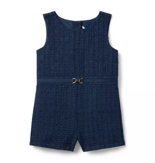 The Equestrian Tweed Romper