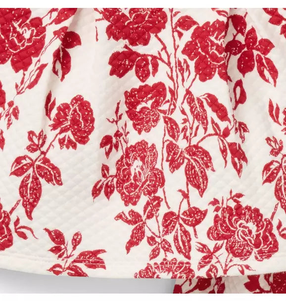 The Floral Quilted Bow Matching Baby Set