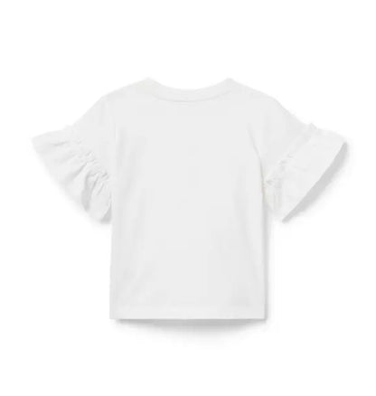 Horse Ruffle Sleeve Tee