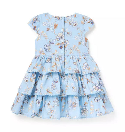 Floral Tiered Ruffle Dress