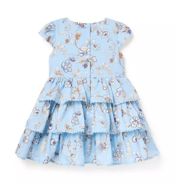 Floral Tiered Ruffle Dress