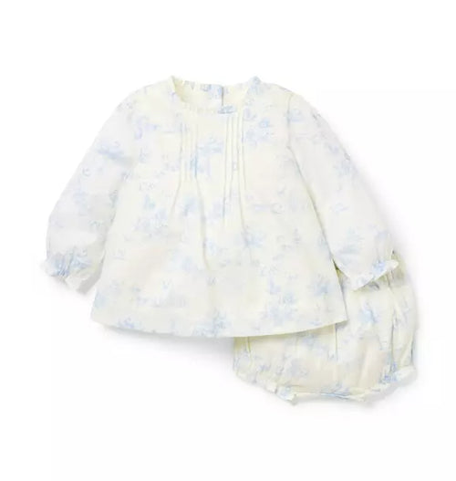Baby Floral Toile Matching Set