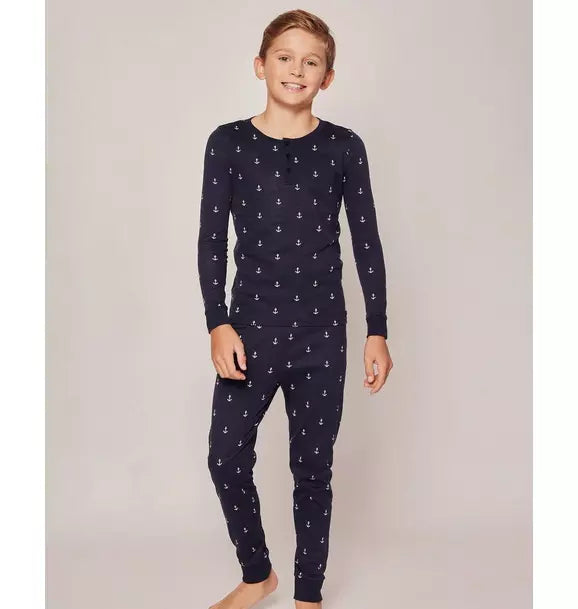 Kid's Snug Fit Pajama Set in Portsmouth Anchors
