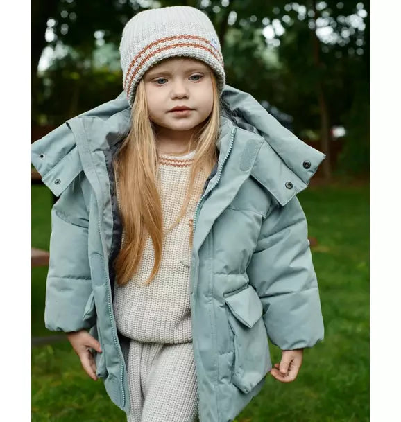 Beanie Tennis Chunky - Ecru/Terracotta