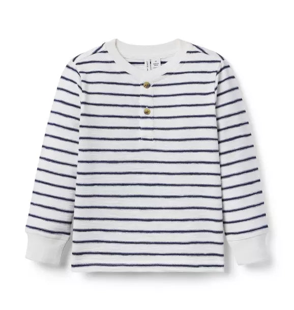 Striped Henley Tee