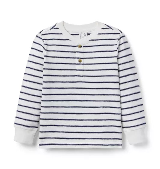 Striped Henley Tee