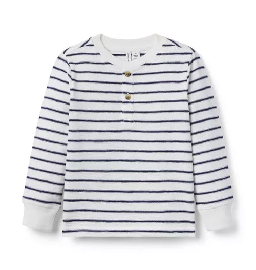 Striped Henley Tee