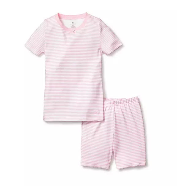 Pink Stripes Snug Fit Short Set