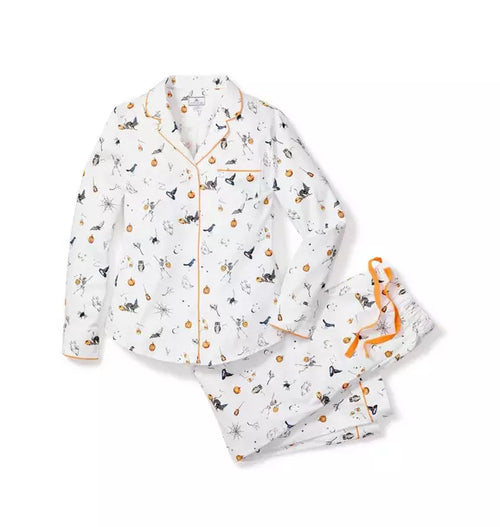 Women's Twill Pajama Set in Trick or Treat