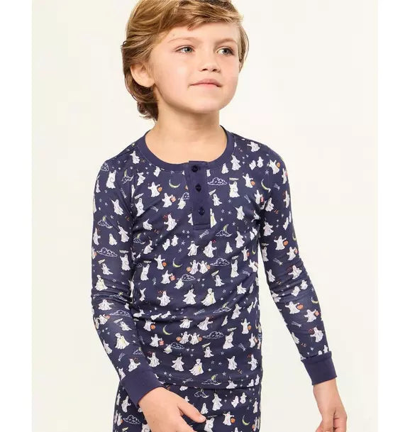 Kids Pima Snug Fit Pajama Set in Spooky Slumber
