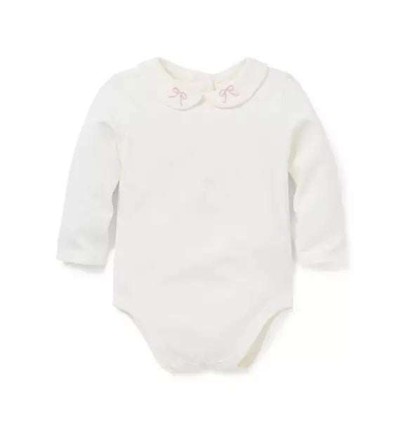 Baby Bow Collared Bodysuit