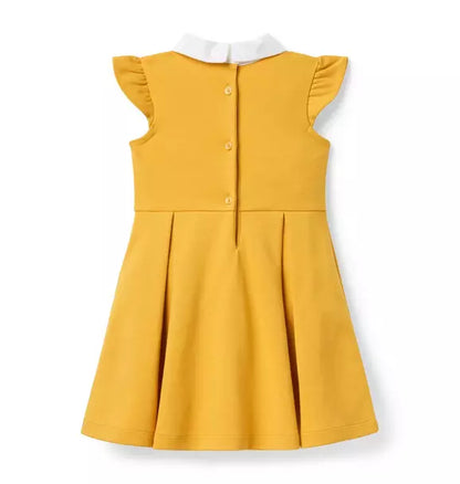 Flutter Sleeve Ponte Dress