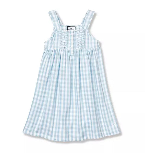 Light Blue Gingham Charlotte Nightgown