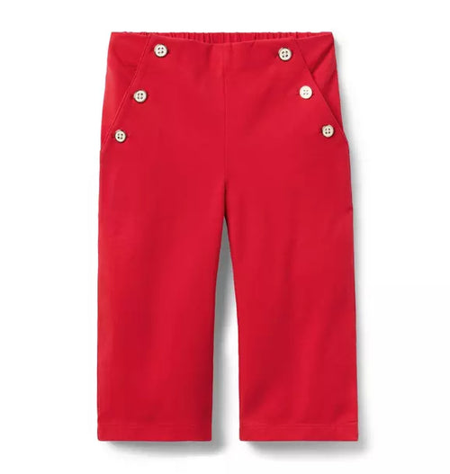 Wide Leg Button Pant