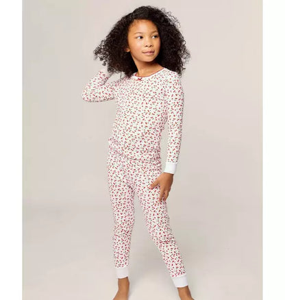 Kids Pima Snug Fit Pajama in Cherry Orchard