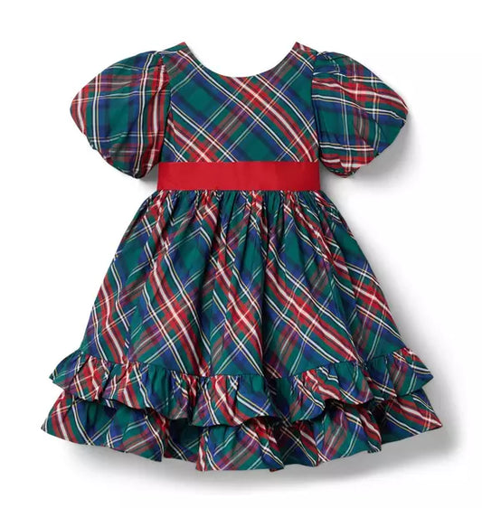 The Bow-Tied Tartan Dress