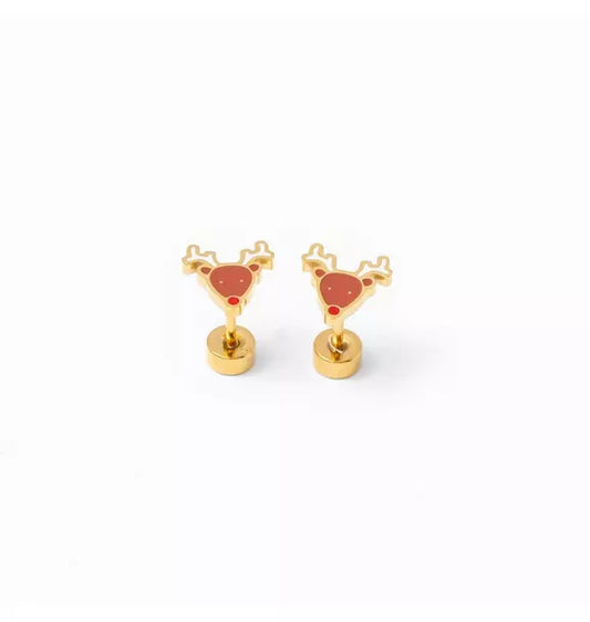 Reindeer Stud Earrings