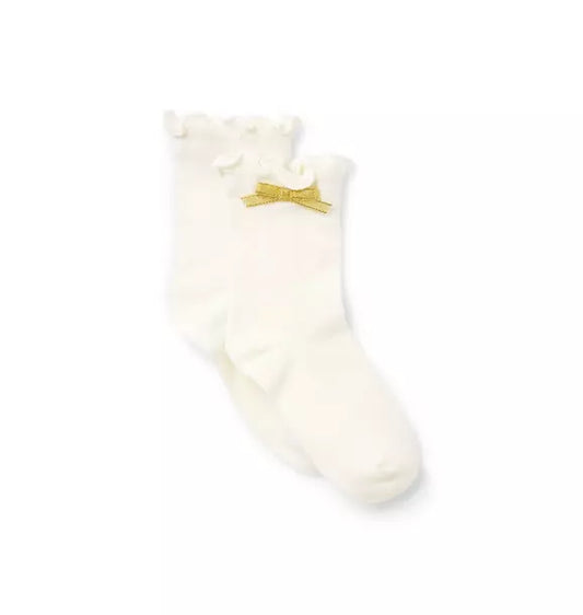 Sparkle Bow Sock