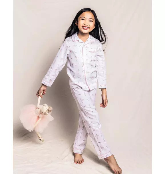 Kid's Twill Pajama Set in Sugar Plum Fairy