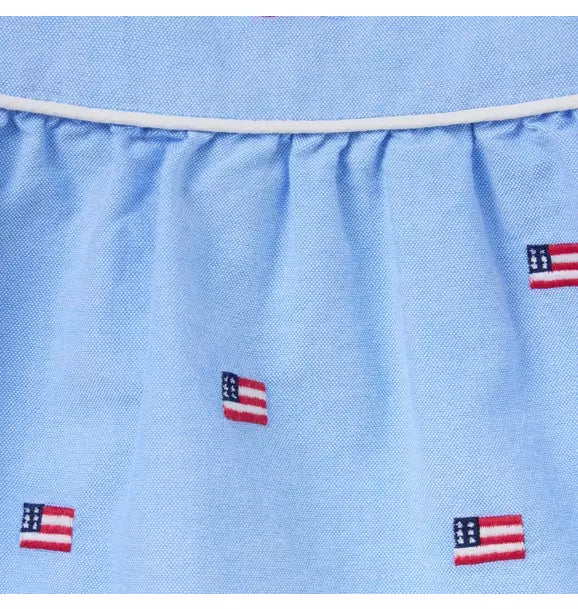 Baby Embroidered Flag Matching Set