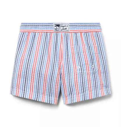 Recycled Striped Swim Trunk