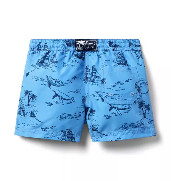 Recycled Sea Days Swim Trunk