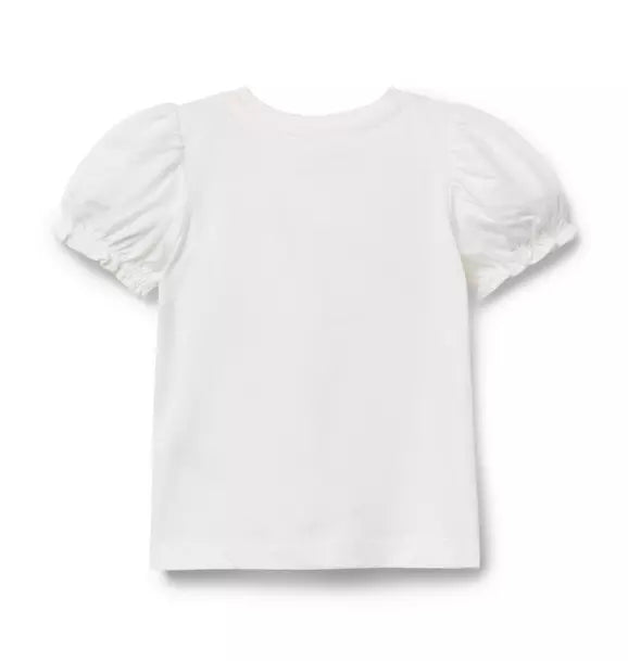 Dog Friends Puff Sleeve Tee