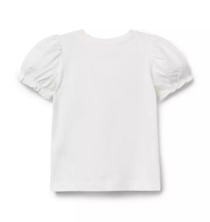 Dog Friends Puff Sleeve Tee