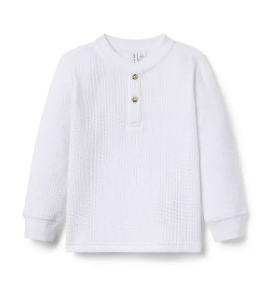 Textured Waffle Henley Tee