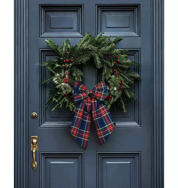 Wreath Bow in Windsor Tartan