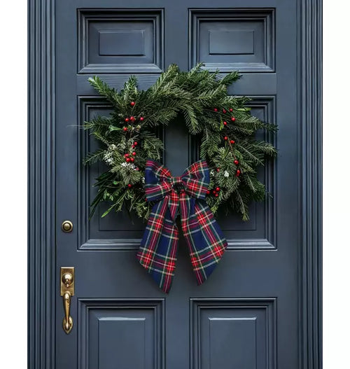 Wreath Bow in Windsor Tartan