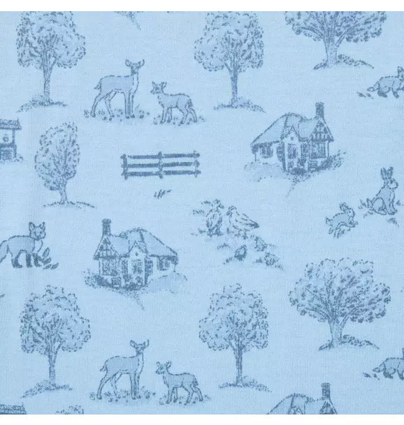 Baby Woodland Toile Blanket