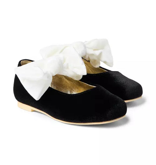 Velvet Bow Ballet Flat