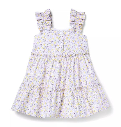 Ditsy Floral Ruffle Strap Dress