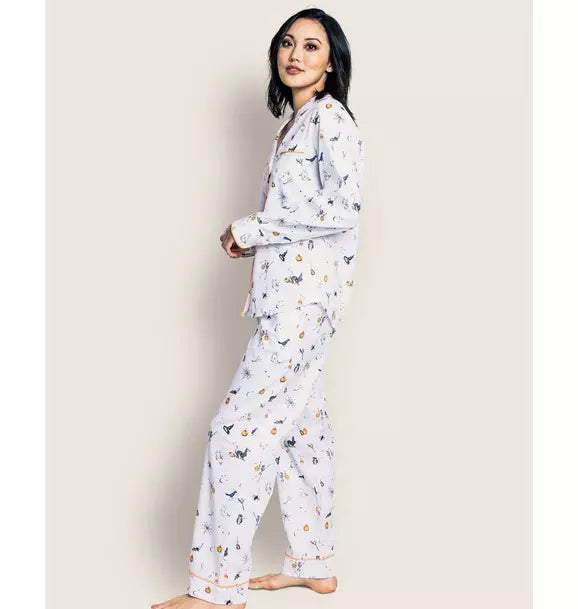 Women's Twill Pajama Set in Trick or Treat