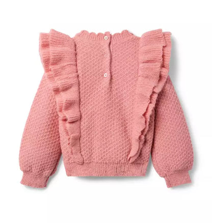 Textured Ruffle Sweater