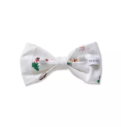 Dog Twill Bow Tie in Holiday Town