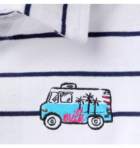 Milk Bar x Janie and Jack Striped Polo