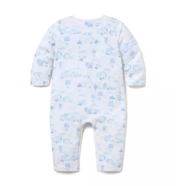 Baby Animal Friends Toile Wrap One-Piece