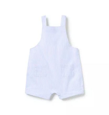 Baby Striped Linen-Cotton Overall
