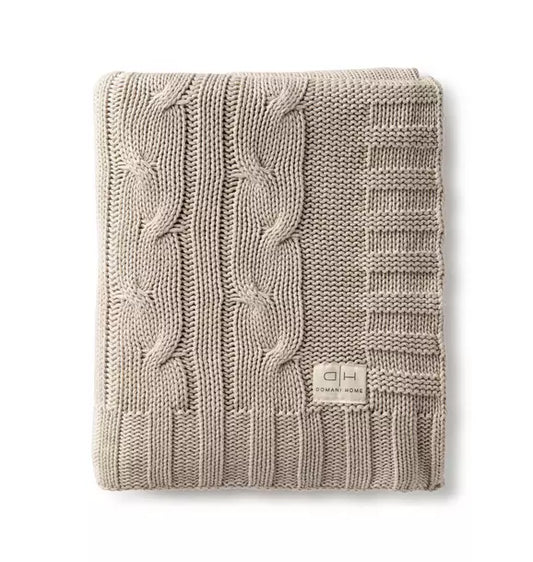 Cable Knit - Throw Blanket